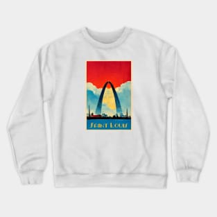 Saint Louis, Missouri Vintage Poster Crewneck Sweatshirt